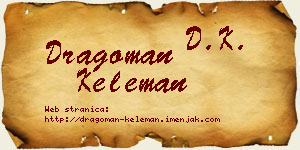 Dragoman Keleman vizit kartica